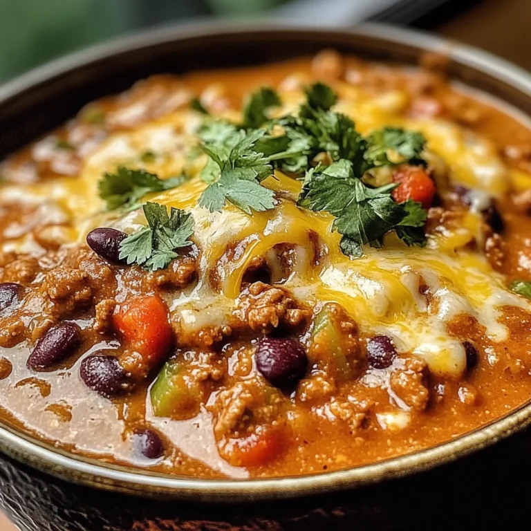 Cheesy Enchilada Chili