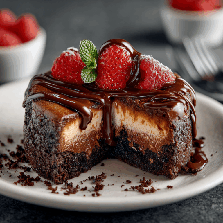 Chocolate Brownie Cheesecake