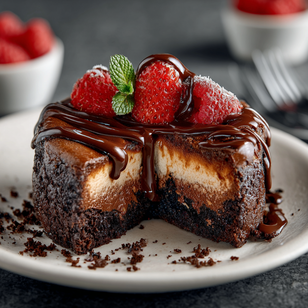 Chocolate Brownie Cheesecake