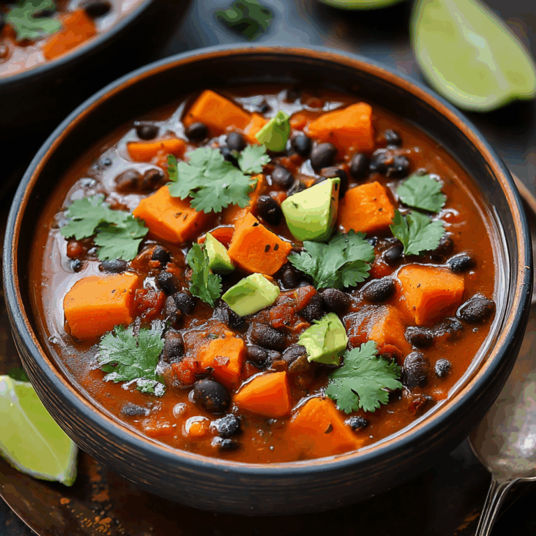 Sweet Potato Black Bean Chili
