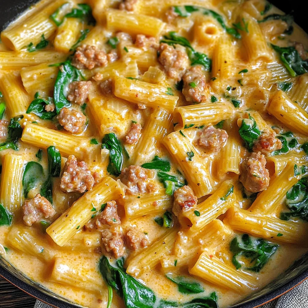 Creamy Sausage Rigatoni (One-Pan, 30-Minute Meal)