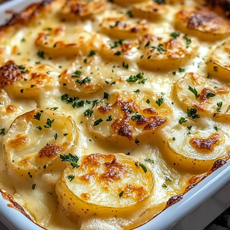 Dad’s Creamy & Cheesy Au Gratin Potatoes