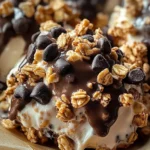 Frozen Yogurt Mocha Granola Clusters