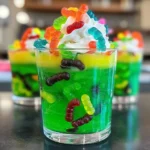 Gummy Worm Jello Cups Recipe
