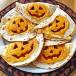 Jack o' Lantern Quesadillas