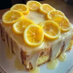 Lemon Cream Cheese Pound Cake with Candied Lemons