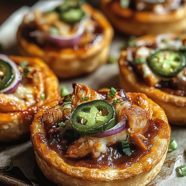 Mini BBQ Chicken Pizza Tarts