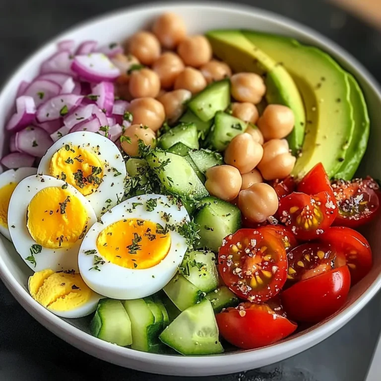 Rainbow Protein Bowl with Eggs & Chickpeas