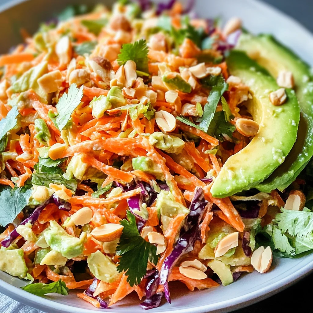Shredded Thai Salad with Avocado