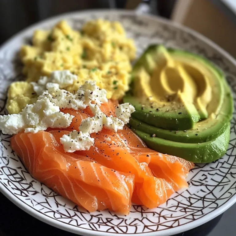 Smoked Salmon & Scrambled Egg Power Plate with Avocado