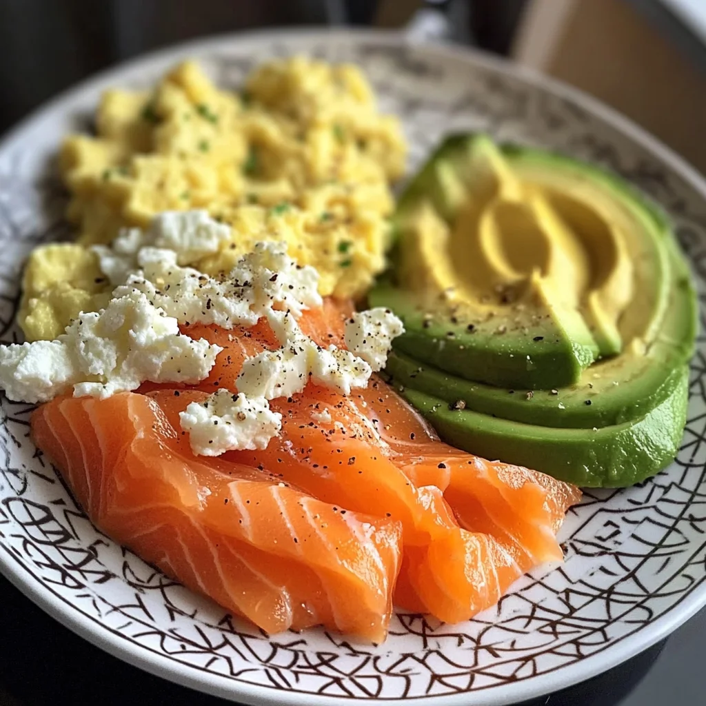 Smoked Salmon & Scrambled Egg Power Plate with Avocado