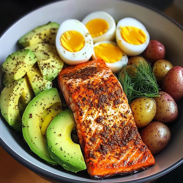 Spiced Salmon & Dill Potato Power Bowl
