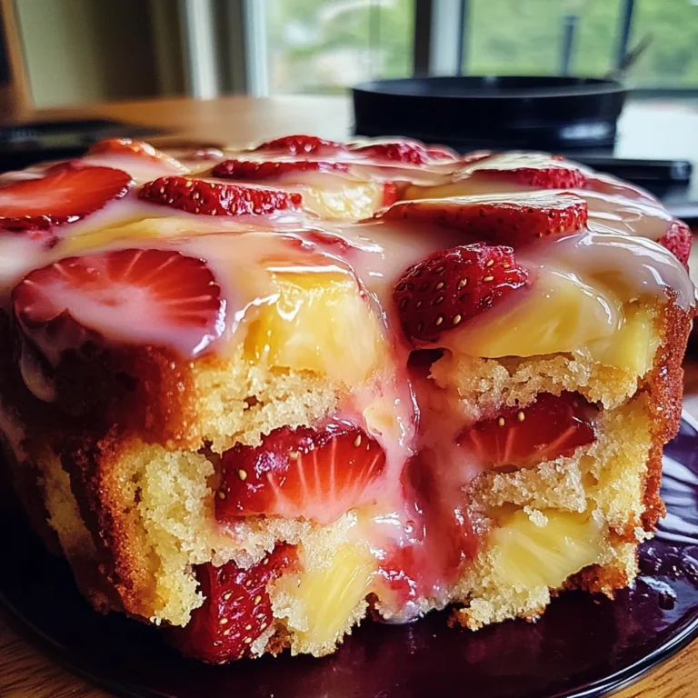 Strawberry Pineapple Pound Cake Recipe