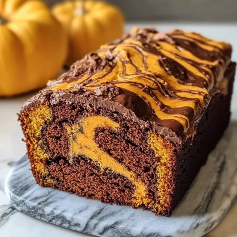 Vegan Pumpkin Marble Cake