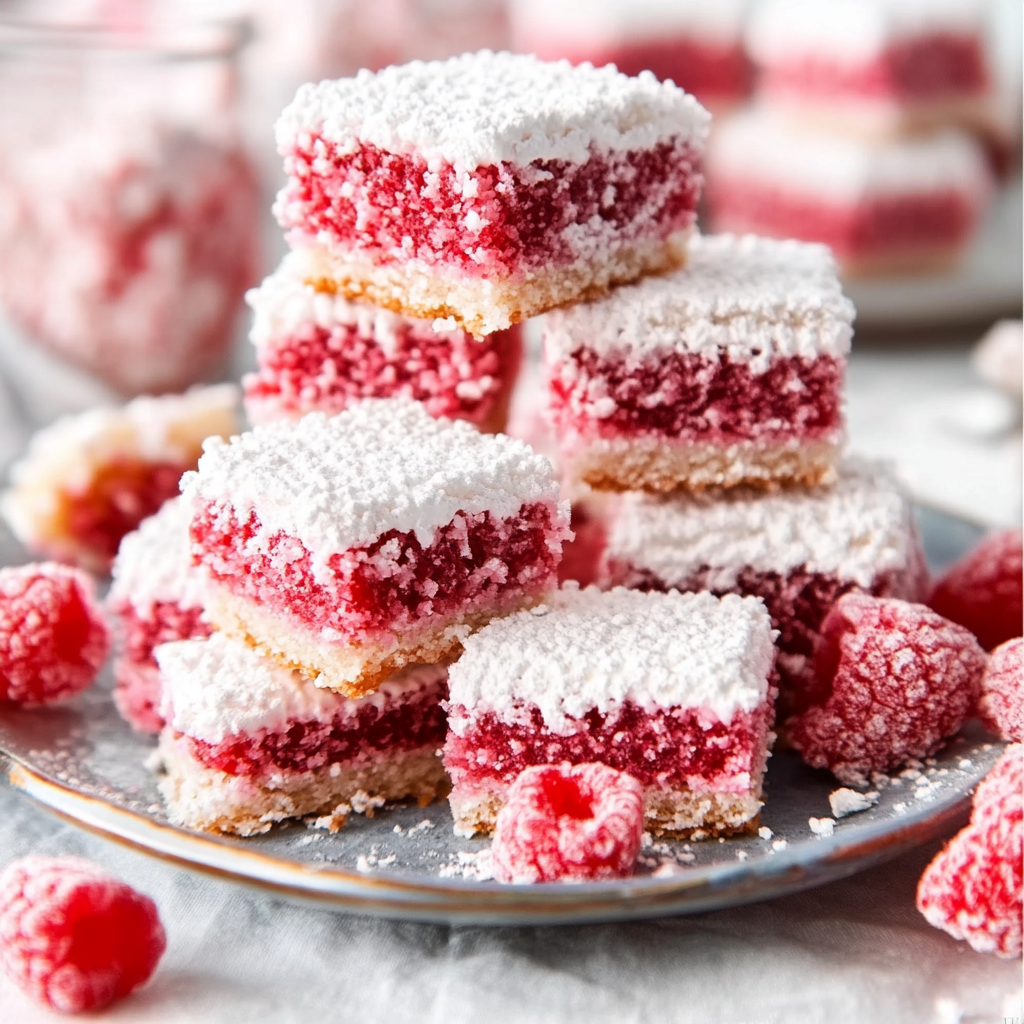 Raspberry Lamingtons